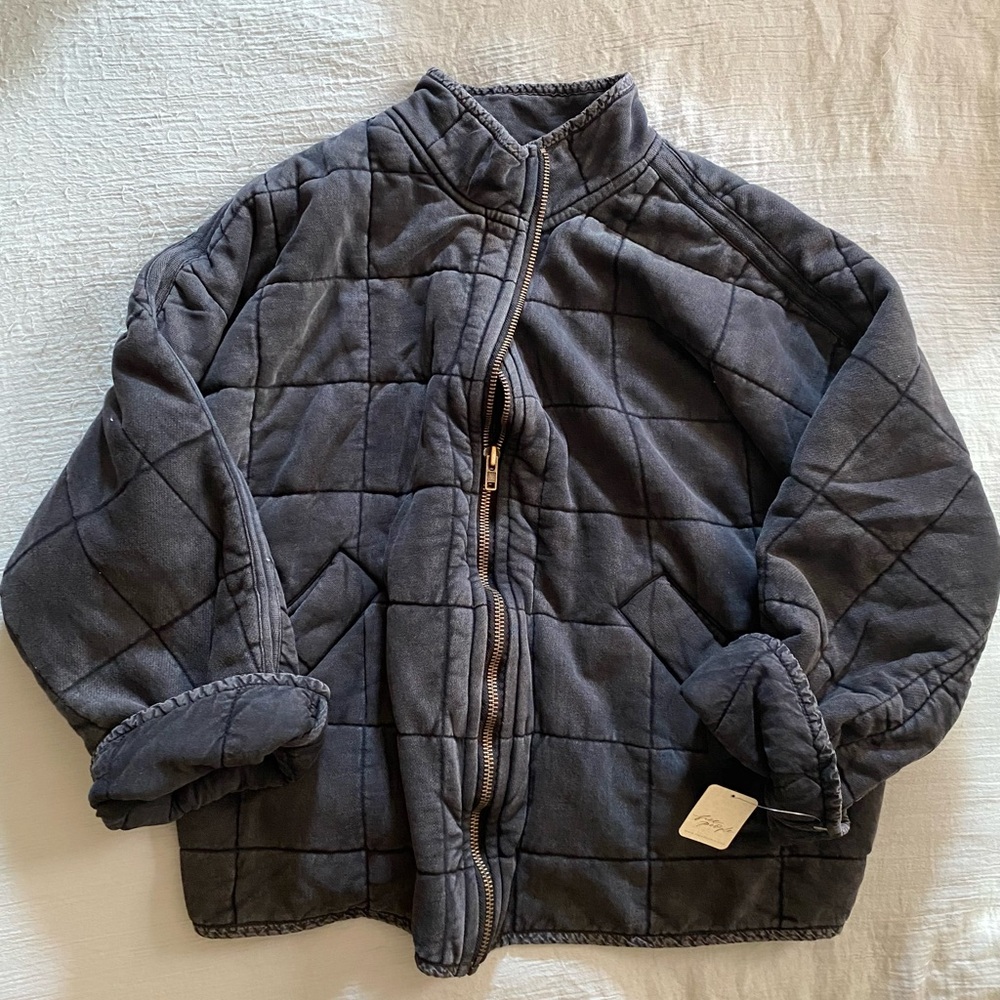 Free People Dolman Quilted Knit Jacket